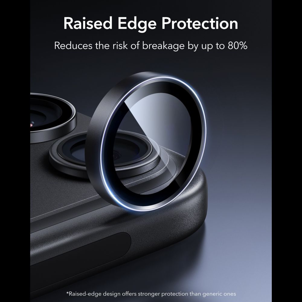 ESR ESR iPhone 18 Pro / 18 Pro Max Linsskydd Armorite Svart
