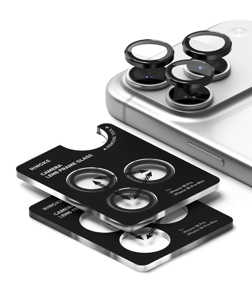Ringke Ringke iPhone 18 Pro / 18 Pro Max 2-PACK Linsskydd Svart