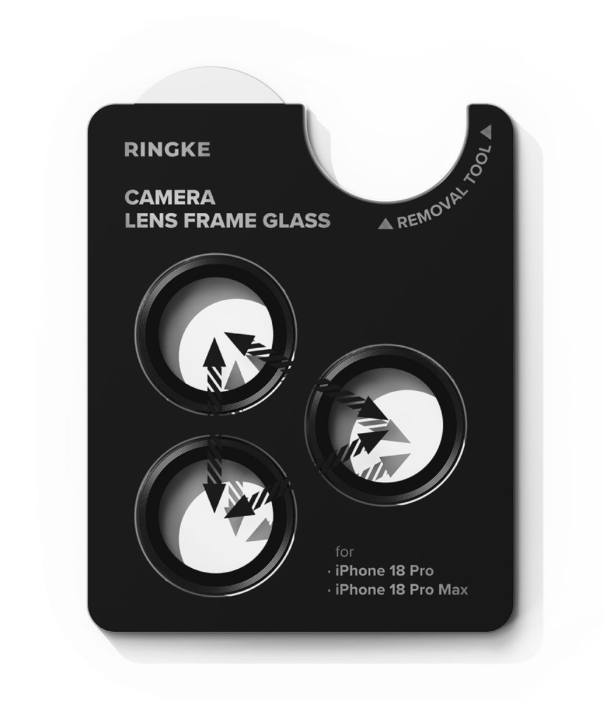 Ringke Ringke iPhone 18 Pro / 18 Pro Max 2-PACK Linsskydd Svart