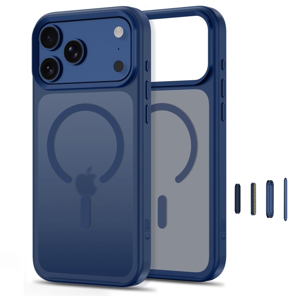 Tech-Protect Tech-Protect iPhone 18 Pro/17 Pro Skal MagSafe MagMat CC Blå