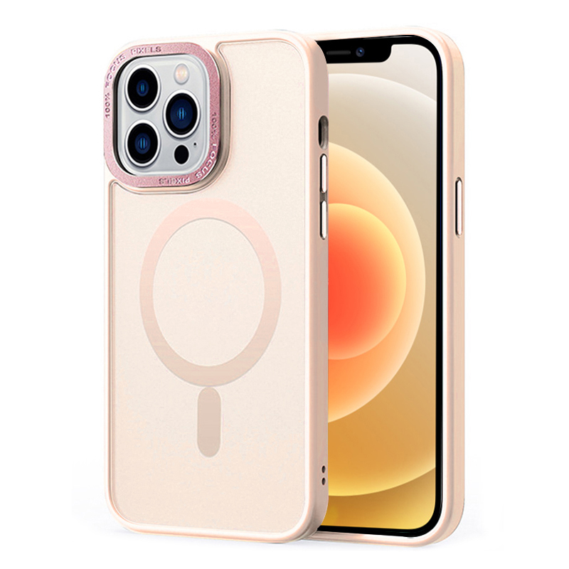  iPhone 12 / 12 Pro Skal MagSafe Hybrid Matt Rosa