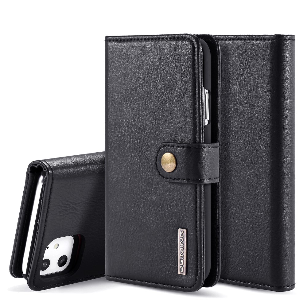 DG.MING iPhone 11 - DG.MING Plånboksfodral/Magnet Skal - Svart