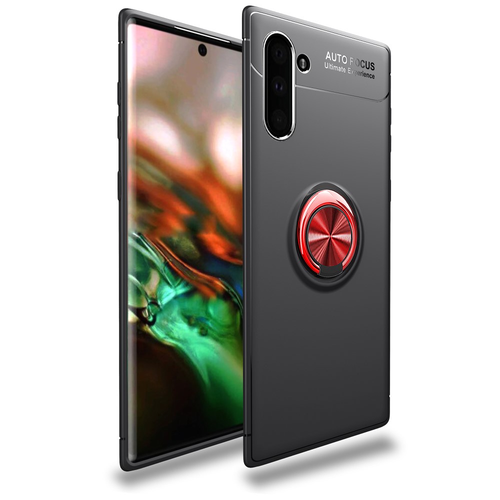  Samsung Galaxy Note 10 - Ring Skal - Svart/Röd