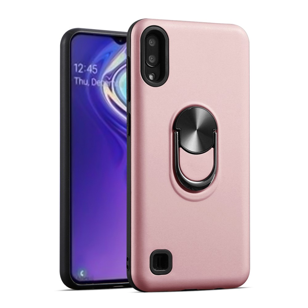  Samsung Galaxy A10 - Ring Skal - Funkar med magnethållare - Roséguld
