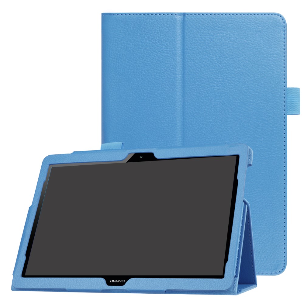  Huawei MediaPad T3 10 - Litchi läderfodral - Ljus Blå