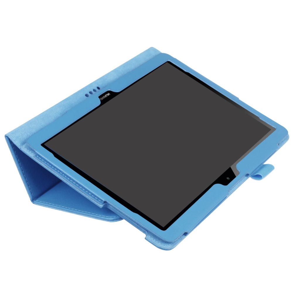  Huawei MediaPad T3 10 - Litchi läderfodral - Ljus Blå