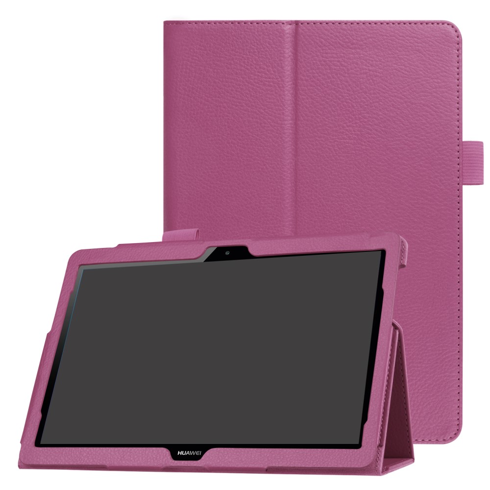  Huawei MediaPad T3 10 - Litchi läderfodral - Lila