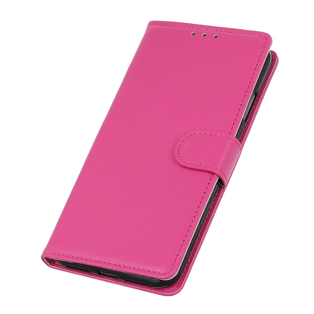  OnePlus 7T Pro - Litchi Plånboksfodral - Rosa
