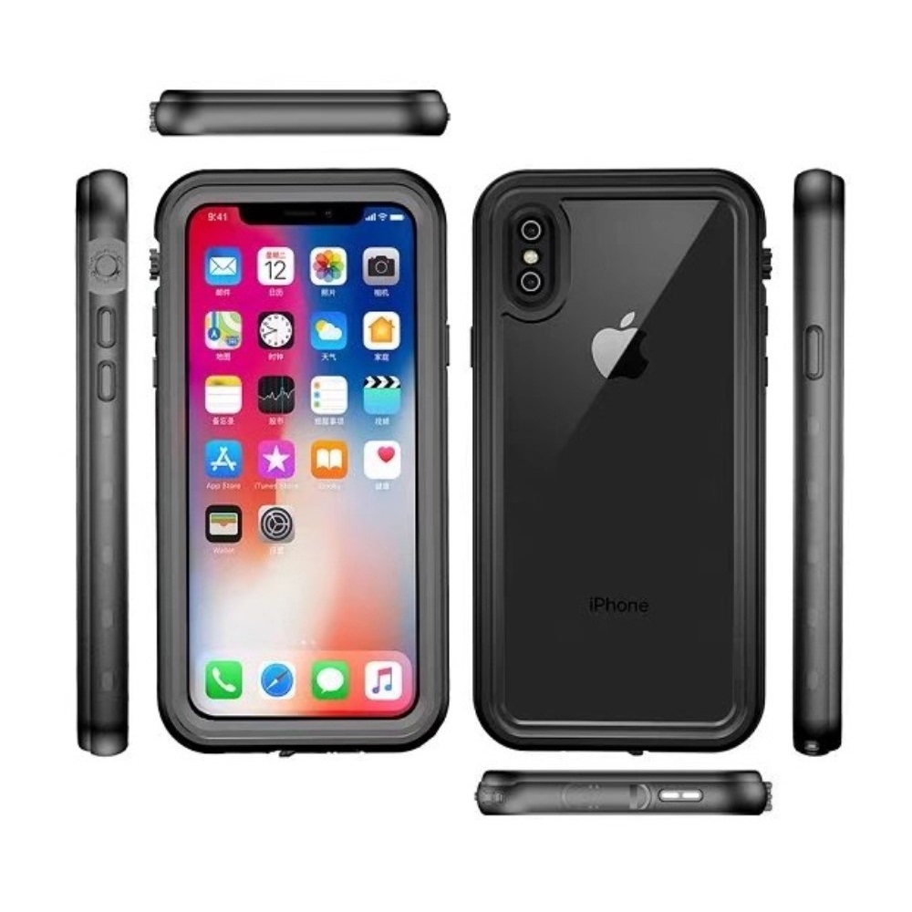REDPEPPER REDPEPPER iPhone Xs Max Skal 360 Vattentätt IP68 Svart