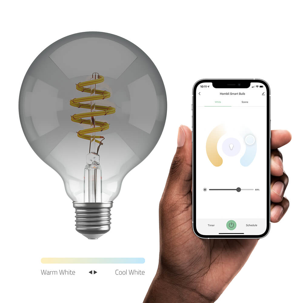 Hombli Hombli Smart Lampa Glödtråd E27 G95-Rök CCT