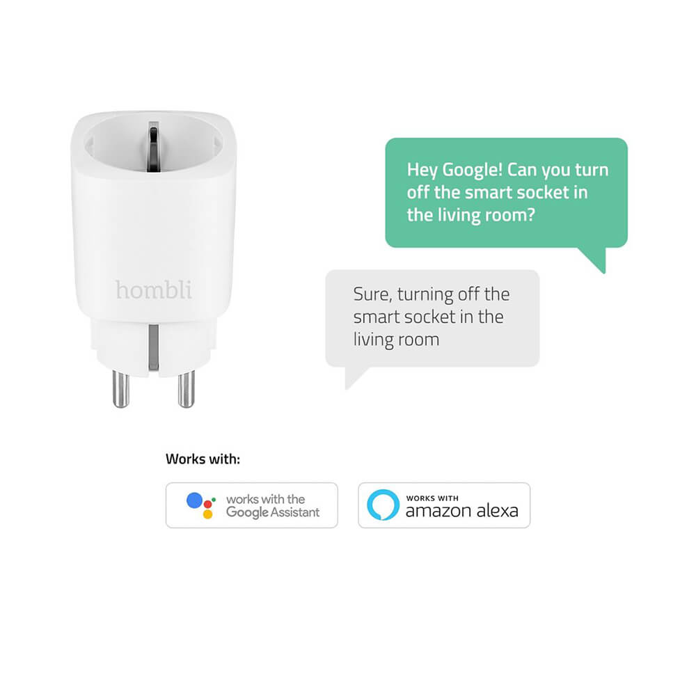 Hombli Hombli 3-PACK EU Smart Plug Promo Pack Vit