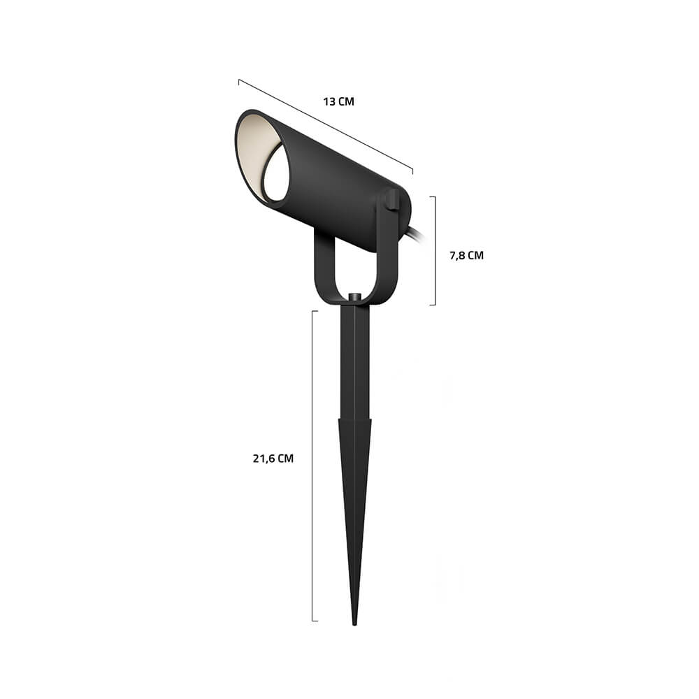 Hombli Hombli Smart Utomhus Spotlight 1-pack RGB CCT Svart
