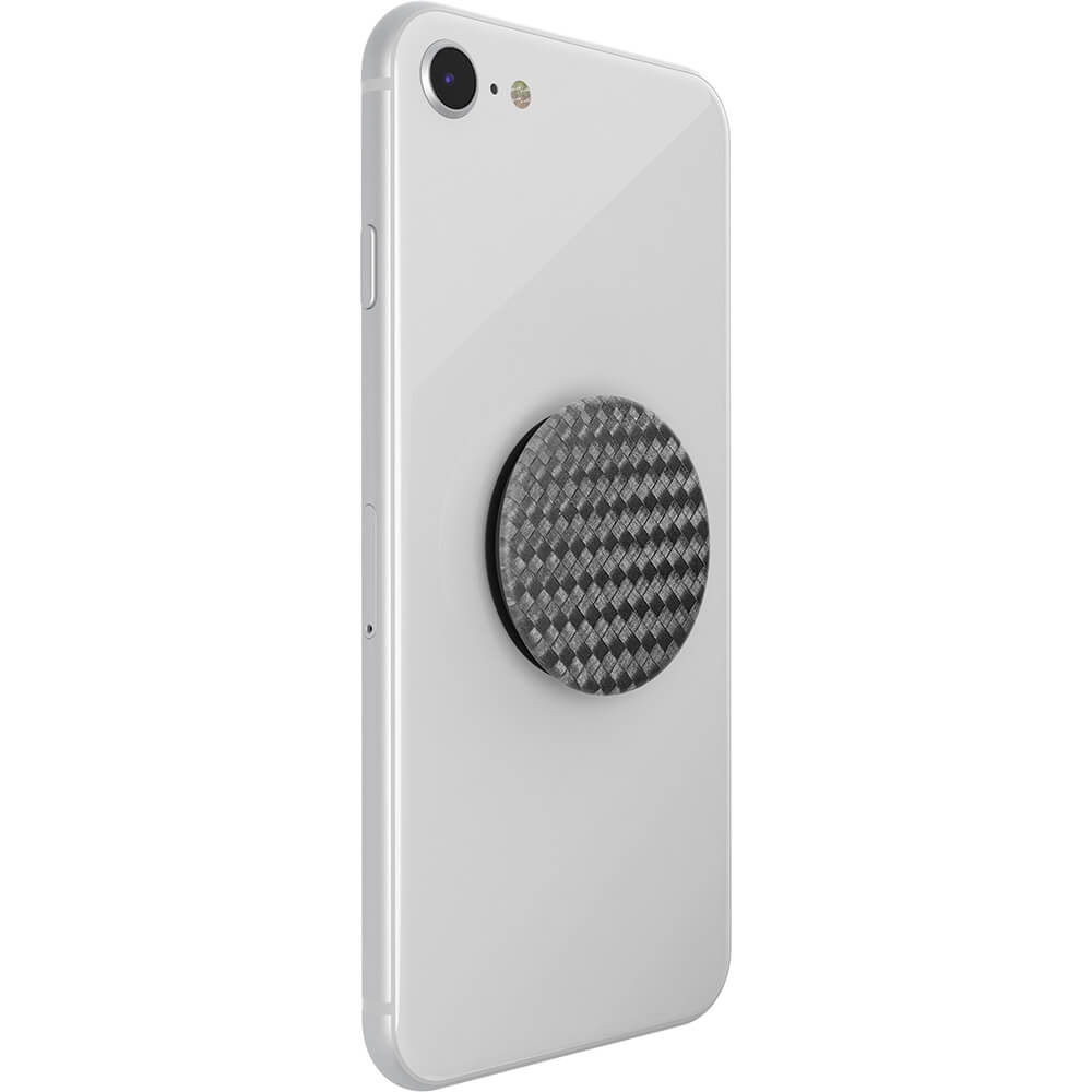 PopSockets PopSockets Avtagbart Grip med Ställfunktion Carbonite Weave