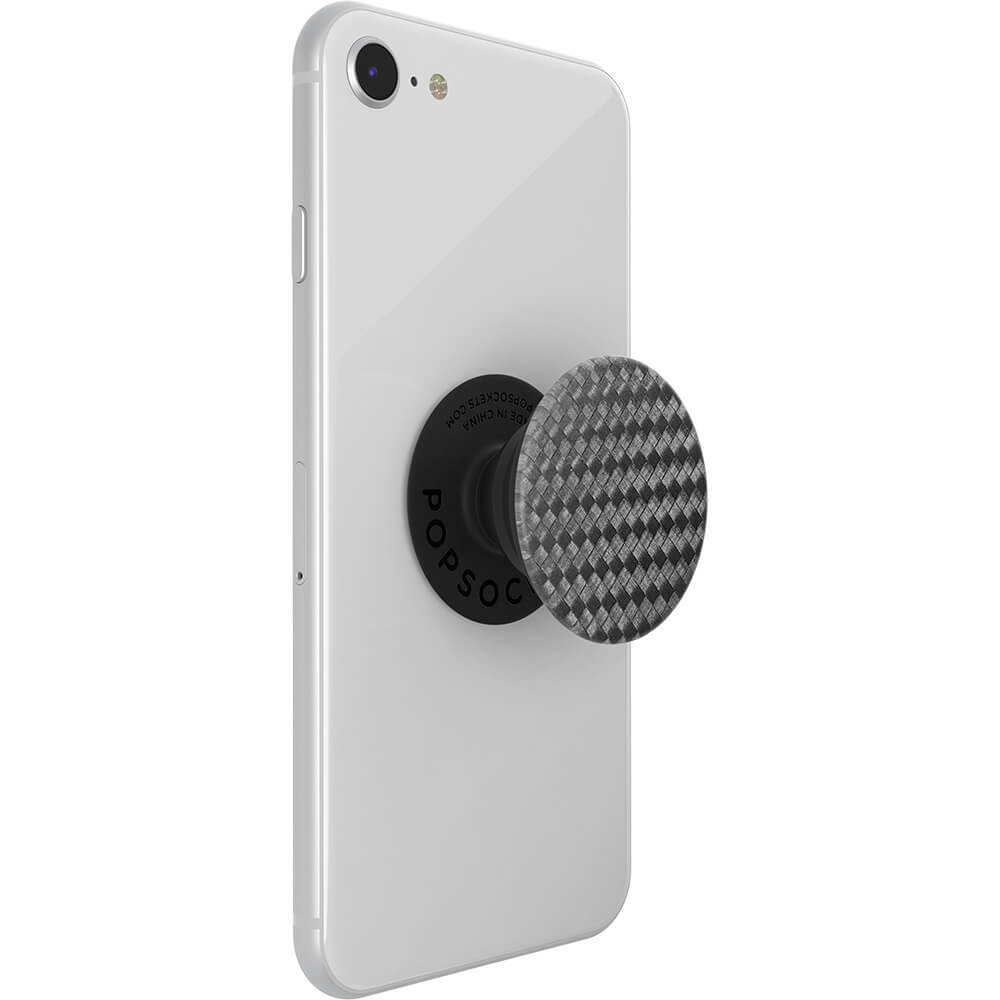 PopSockets PopSockets Avtagbart Grip med Ställfunktion Carbonite Weave