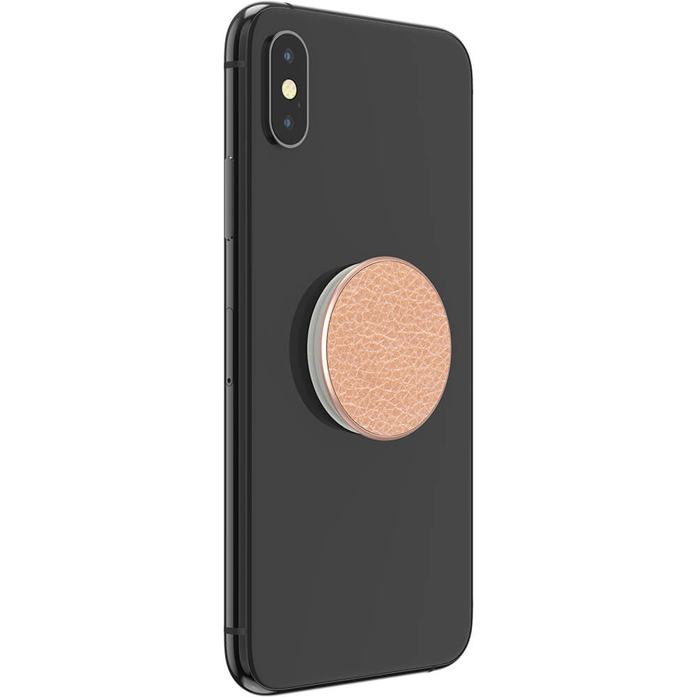 PopSockets PopSockets Avtagbart Grip med Ställfunktion Premium Pebbled Vegan Leather