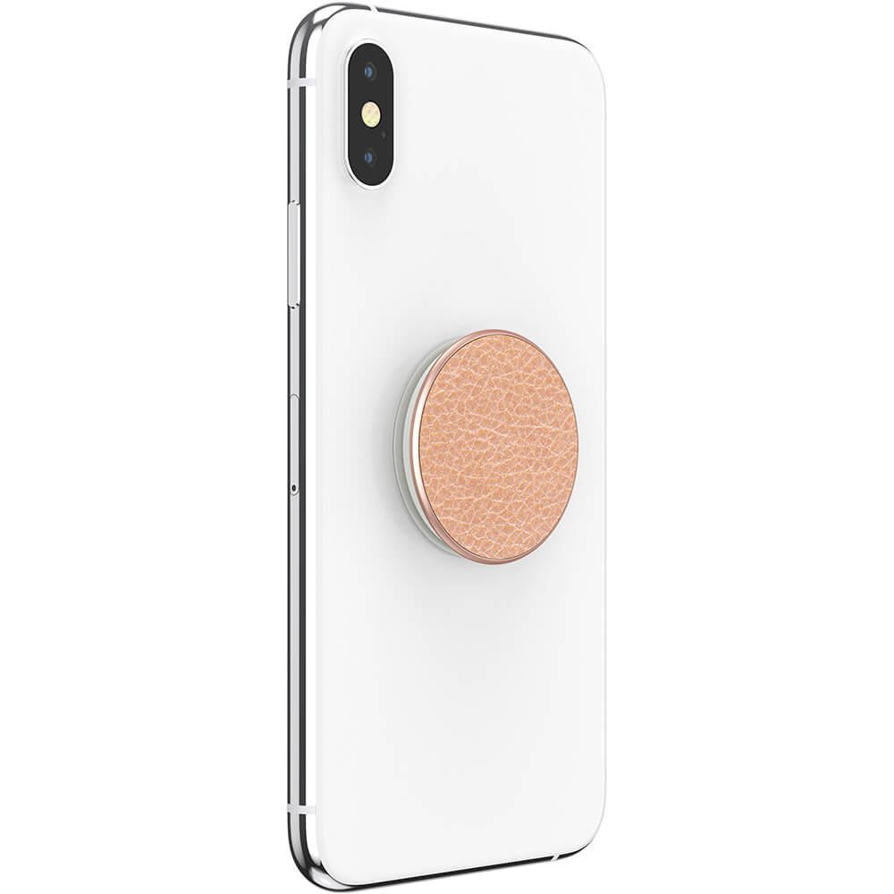 PopSockets PopSockets Avtagbart Grip med Ställfunktion Premium Pebbled Vegan Leather