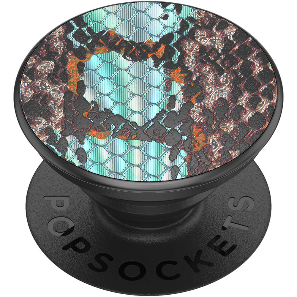 PopSockets PopSockets Avtagbart Grip med Ställfunktion LUXE Embossed Metal Water Snake
