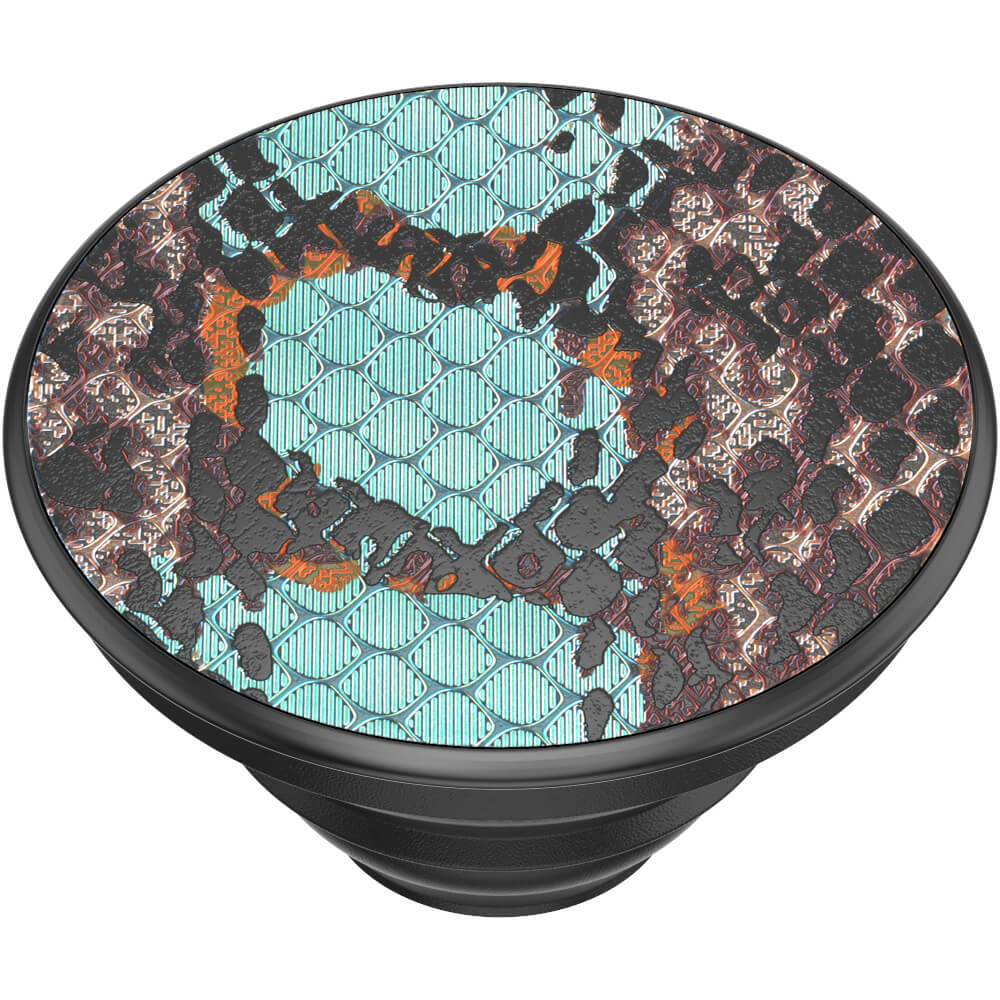 PopSockets PopSockets Avtagbart Grip med Ställfunktion LUXE Embossed Metal Water Snake