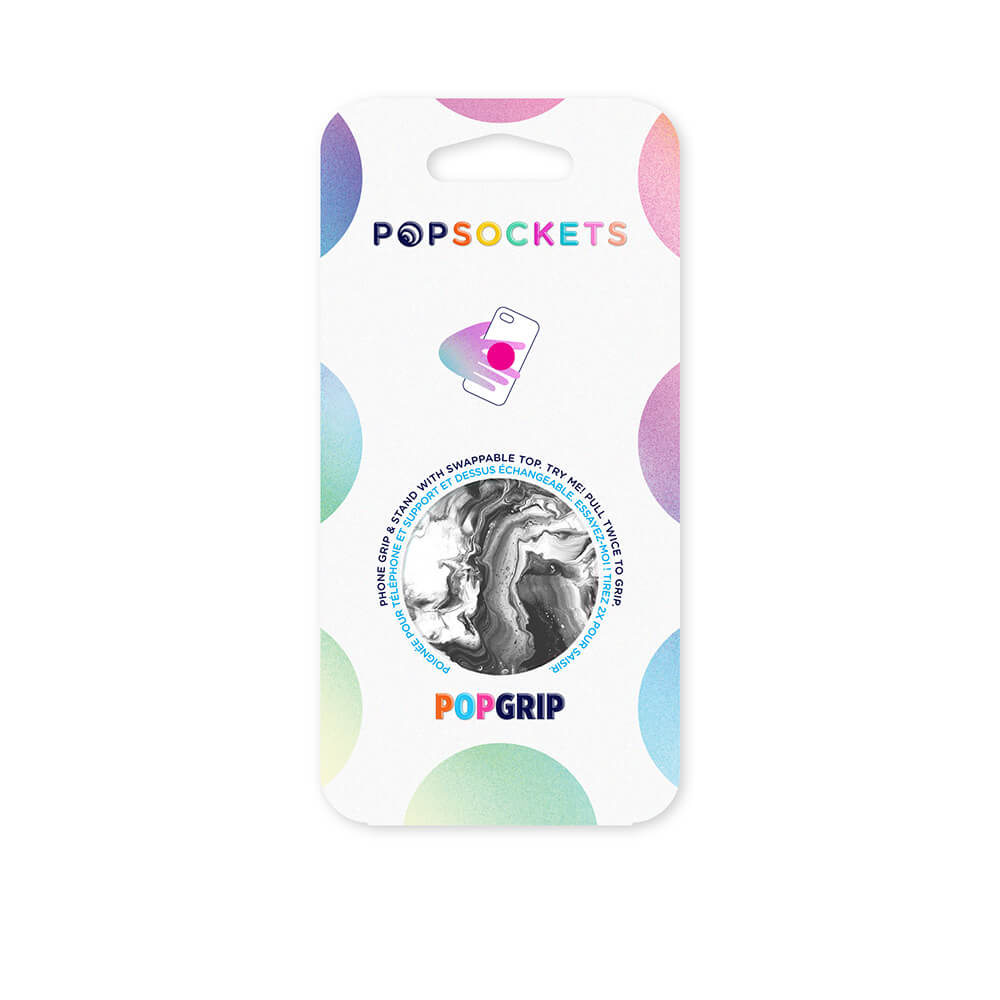 PopSockets PopSockets Avtagbart Grip med Ställfunktion Ghost Marble