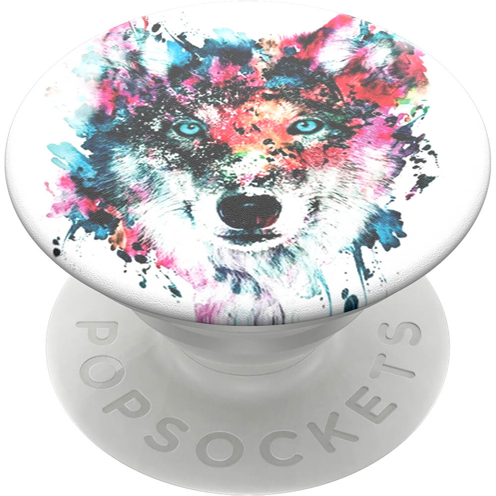PopSockets PopSockets Avtagbart Grip med Ställfunktion Wolf