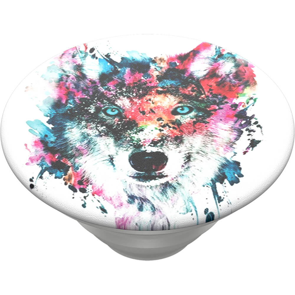 PopSockets PopSockets Avtagbart Grip med Ställfunktion Wolf