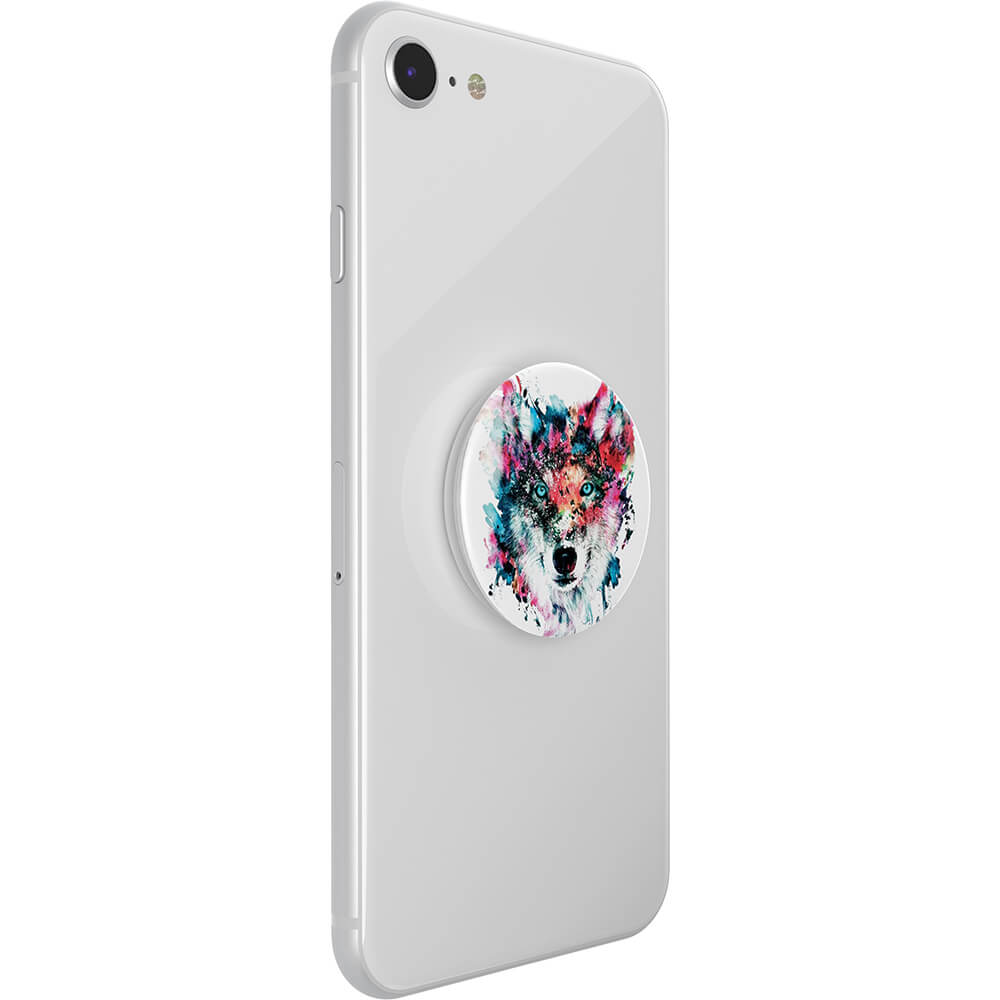 PopSockets PopSockets Avtagbart Grip med Ställfunktion Wolf