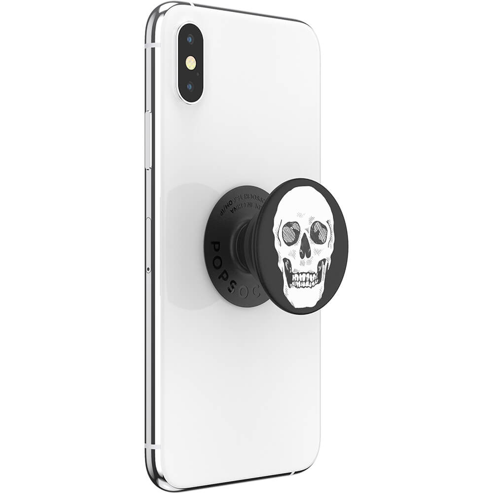PopSockets PopSockets Avtagbart Grip med Ställfunktion Shaky Bones White