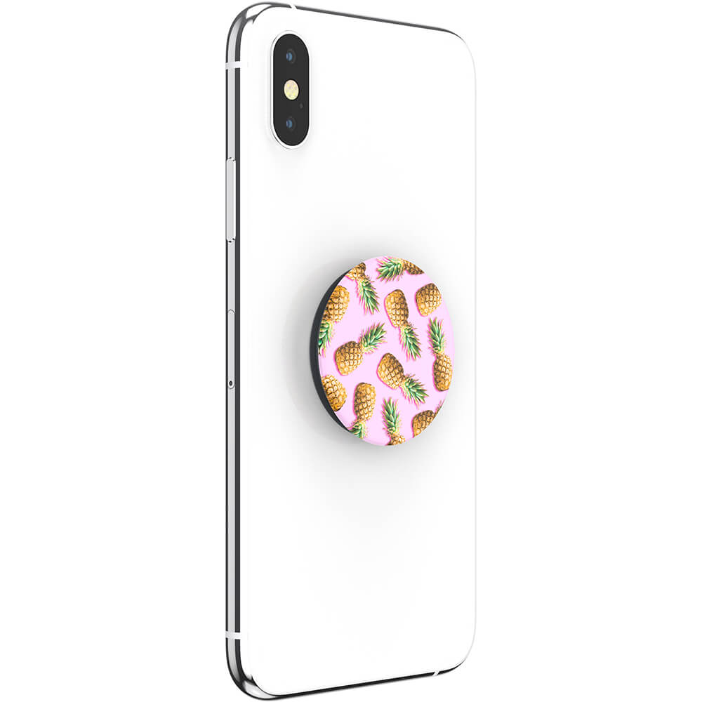PopSockets PopSockets Basic Grip Med Ställfunktion Pineapple Palooza