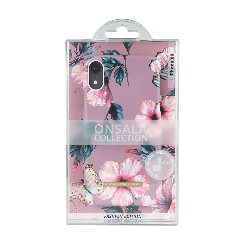 Onsala ONSALA iPhone XR Mobilskal Shine Dusty Pink Viol