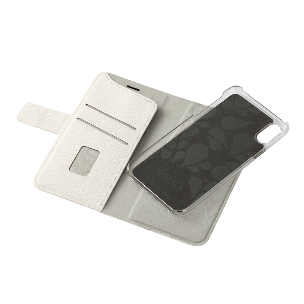 Onsala ONSALA iPhone X / XS 2in1 Magnet Fodral / Skal Saffiano White