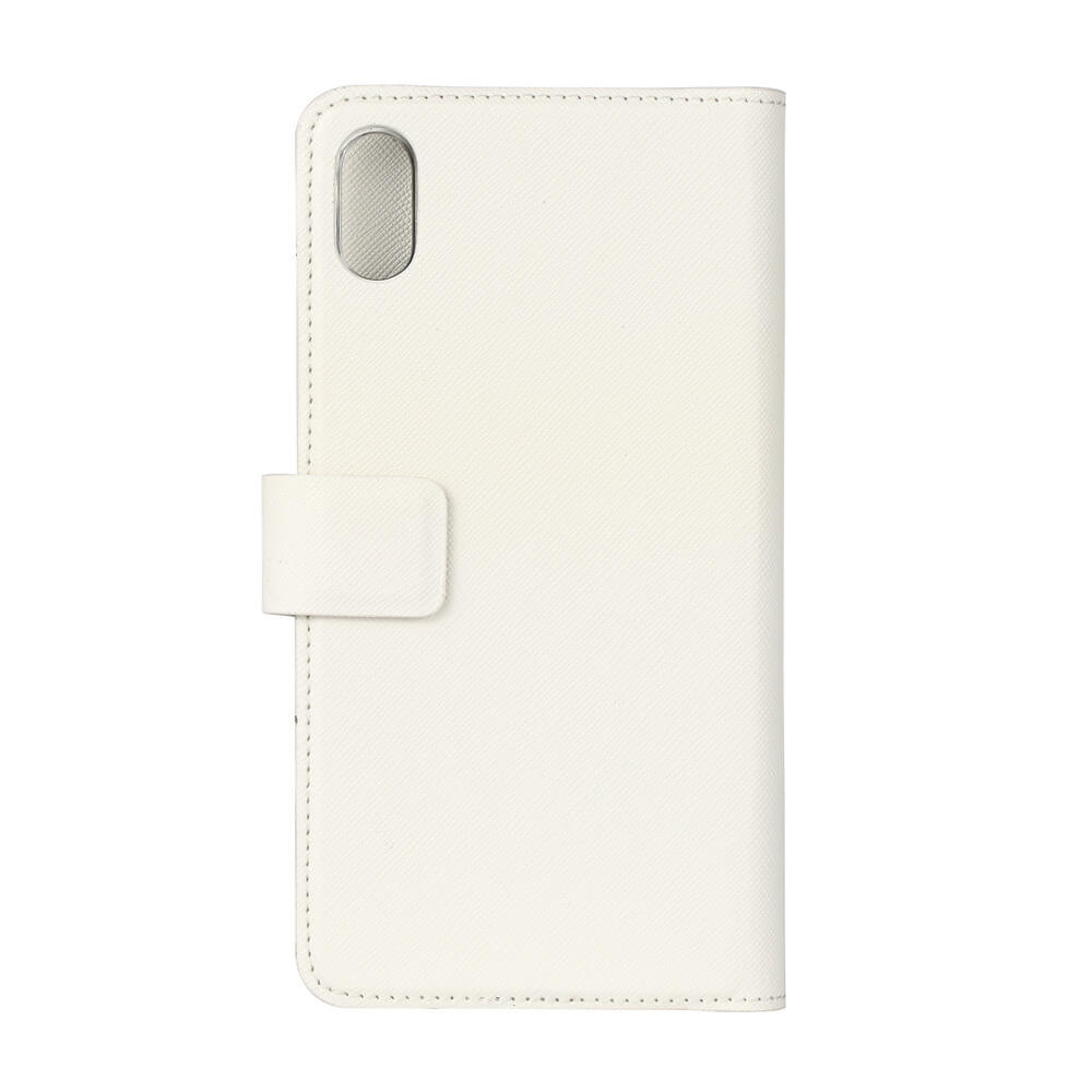 Onsala ONSALA iPhone XS Max 2in1 Magnet Fodral / Skal Saffiano White