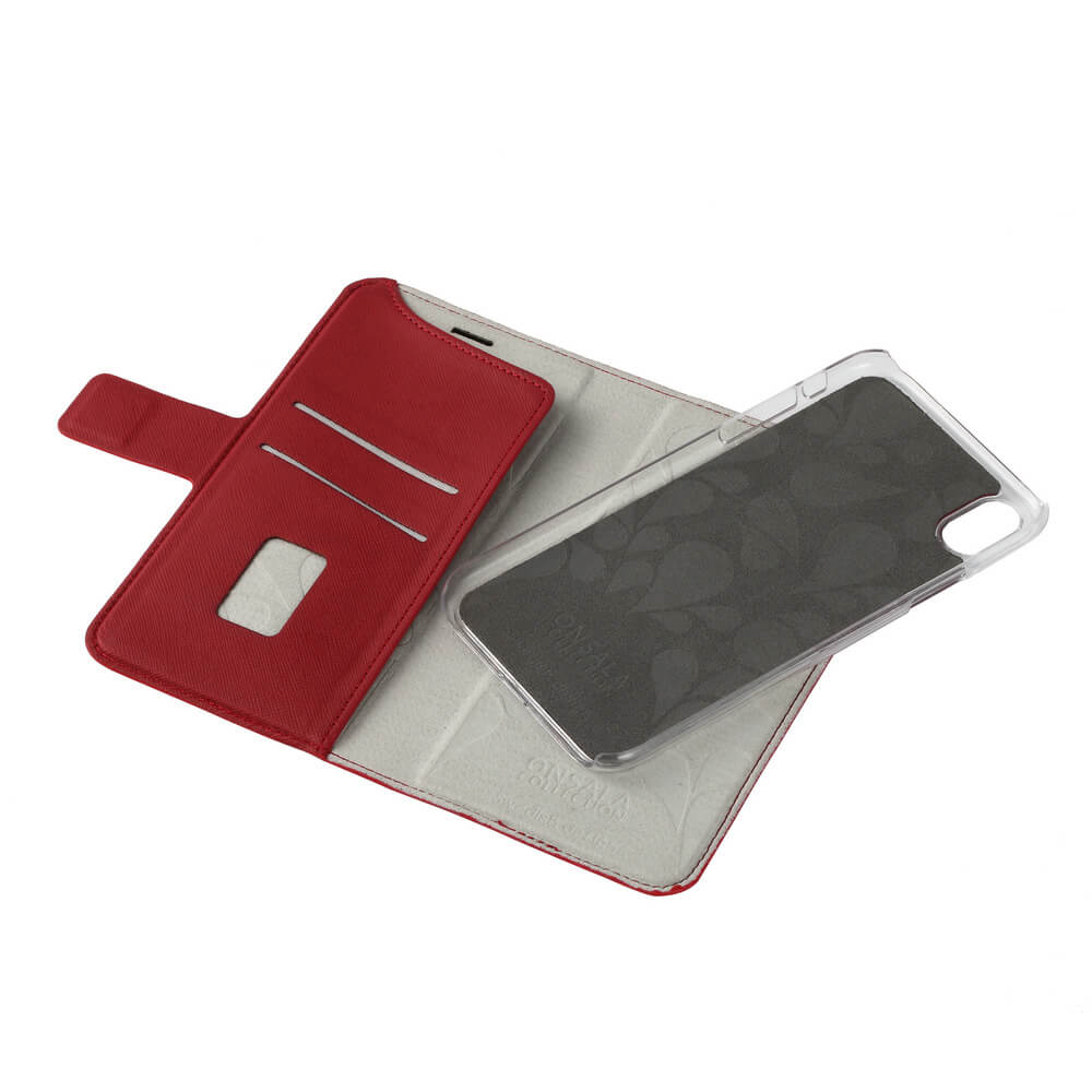 Onsala ONSALA iPhone XR 2in1 Magnet Fodral / Skal Saffiano Red
