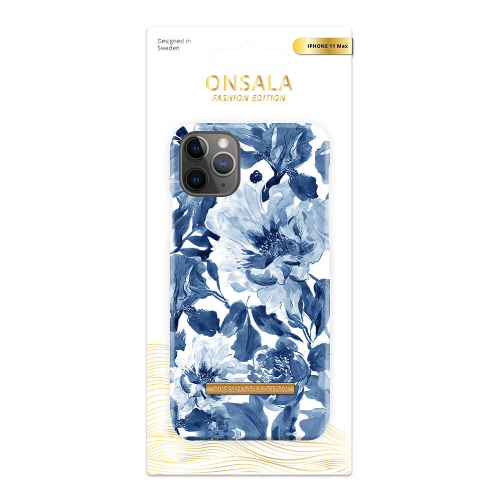 Onsala ONSALA iPhone 11 Pro Max Mobilskal Soft Indigo Peony