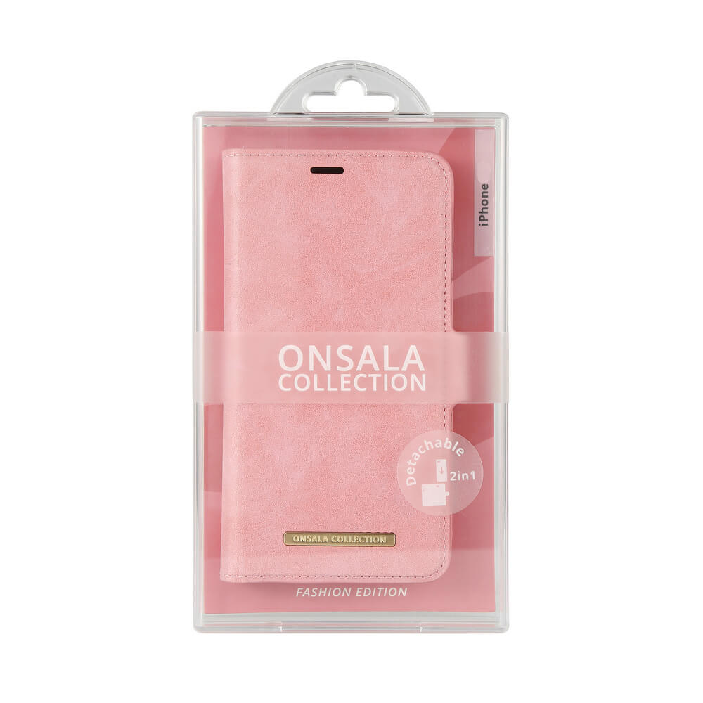 Onsala ONSALA iPhone 12 Mini 2in1 Magnet Fodral / Skal Dusty Pink