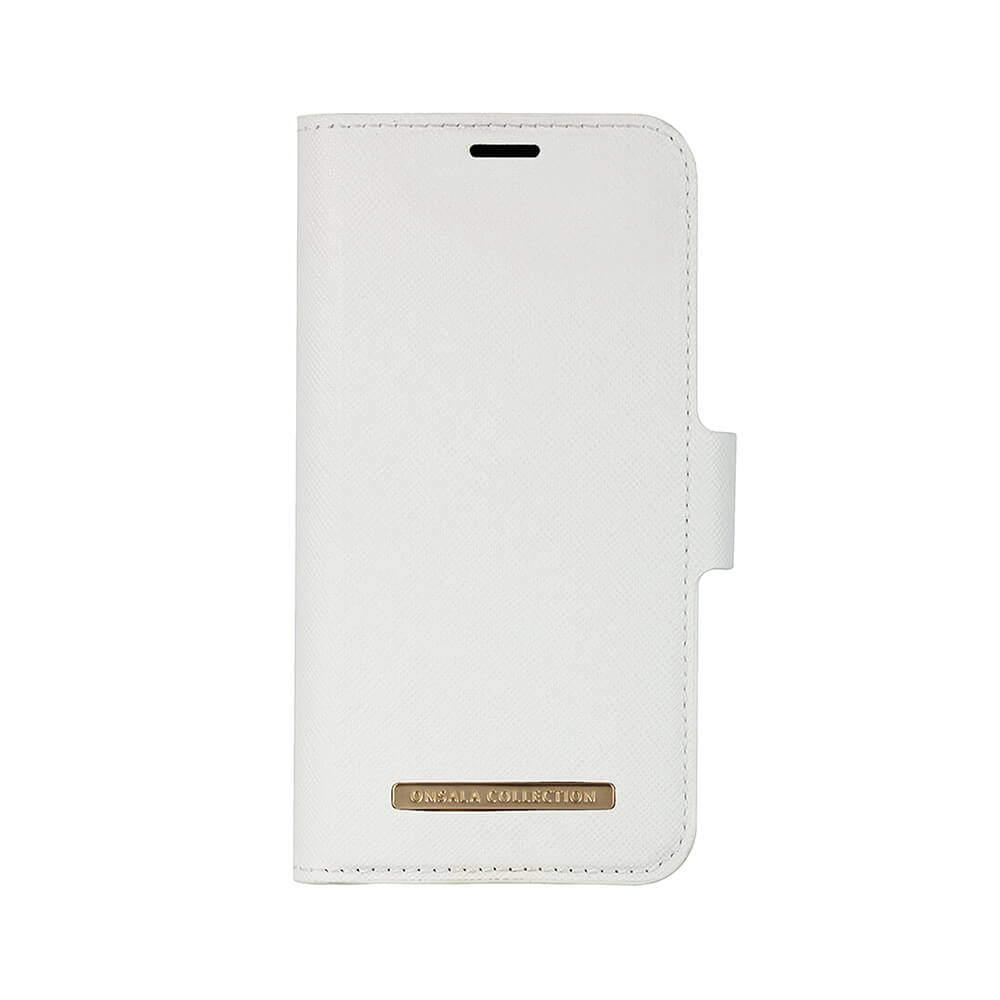 Onsala ONSALA iPhone 12 Mini 2in1 Magnet Fodral / Skal Saffiano White