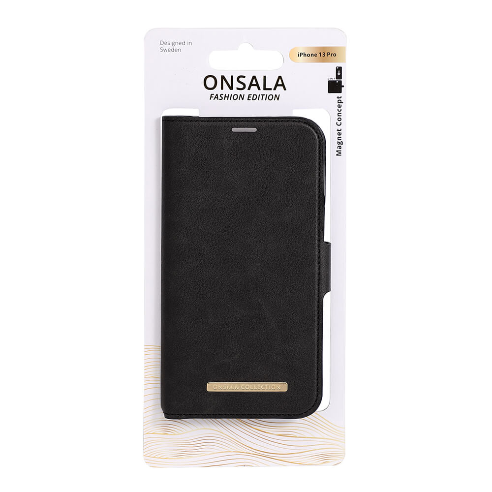 Onsala ONSALA iPhone 13 Pro 2in1 Magnet Fodral / Skal Midnight Black