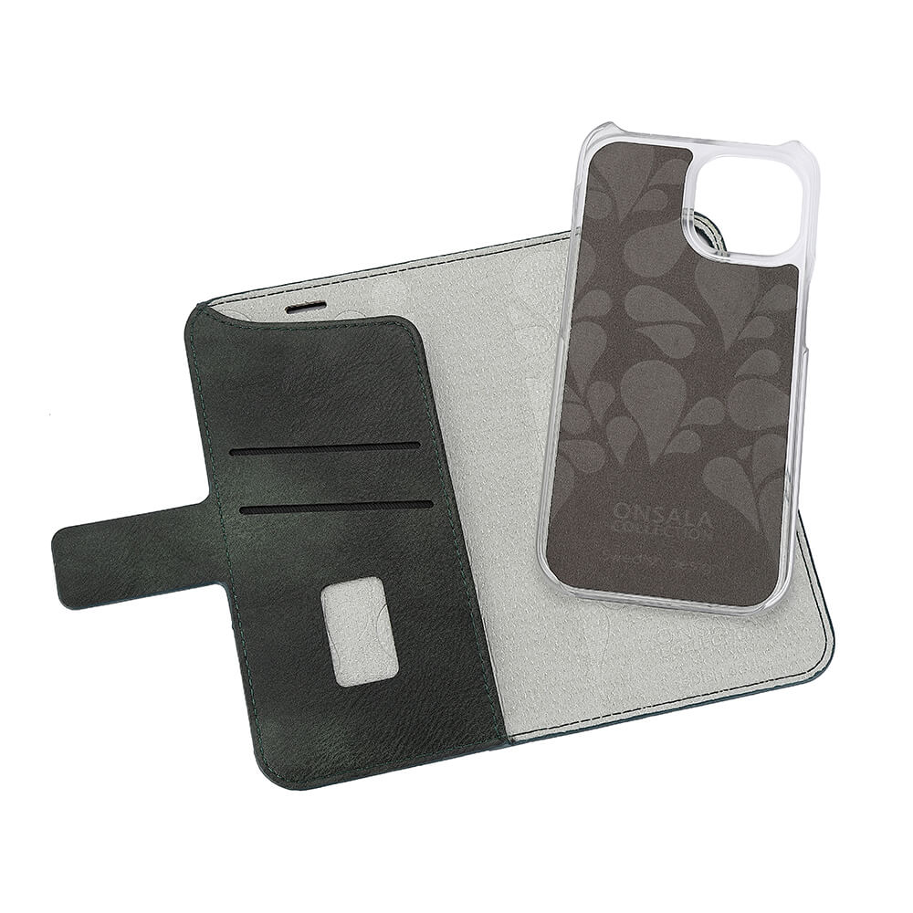 Onsala ONSALA iPhone 15 Plus Fodral ECO 2in1 MagSafe Grön