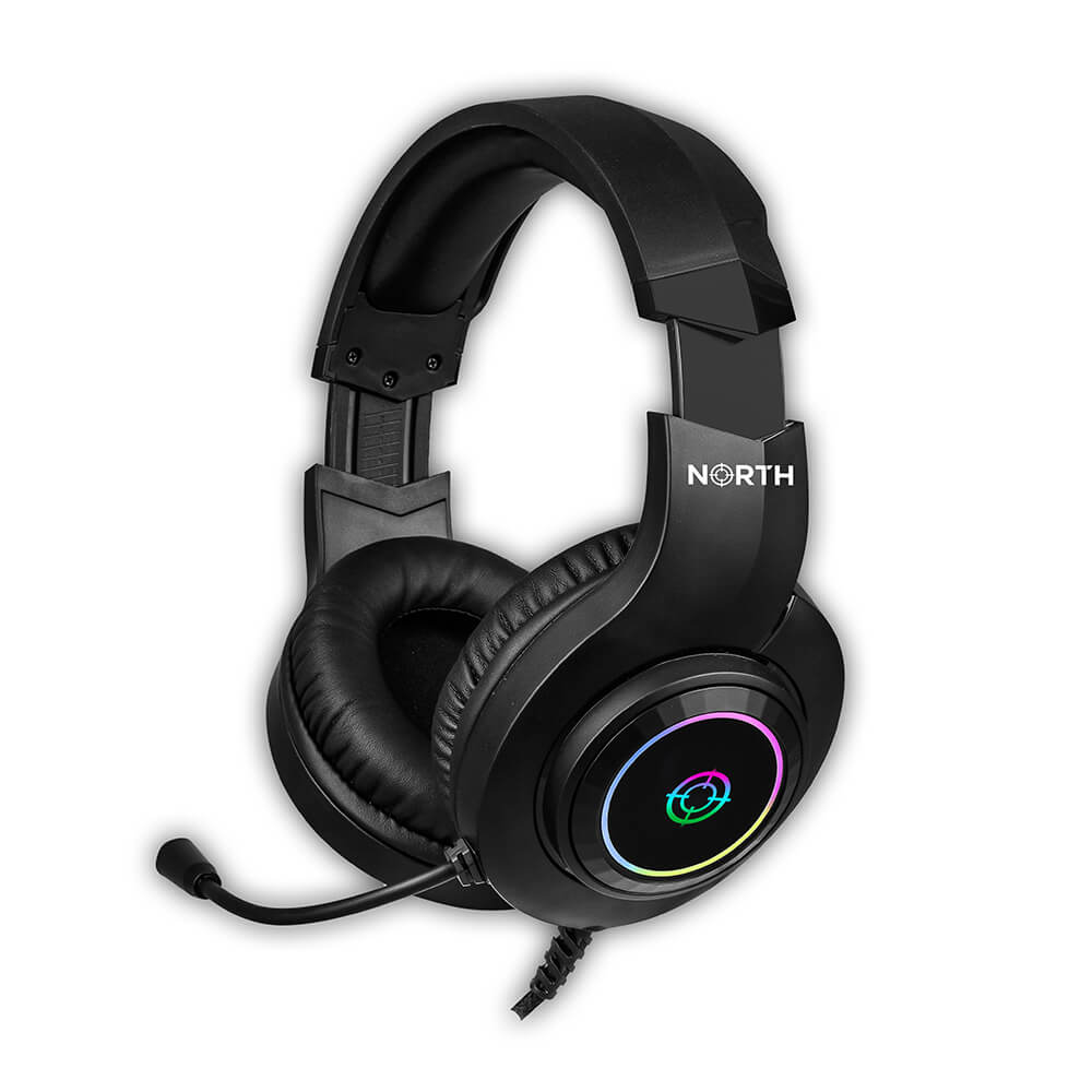 NORTH NORTH Gaming Headset H100 RGB Svart
