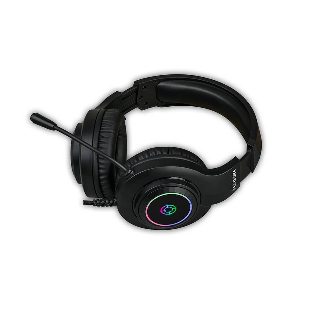 NORTH NORTH Gaming Headset H100 RGB Svart