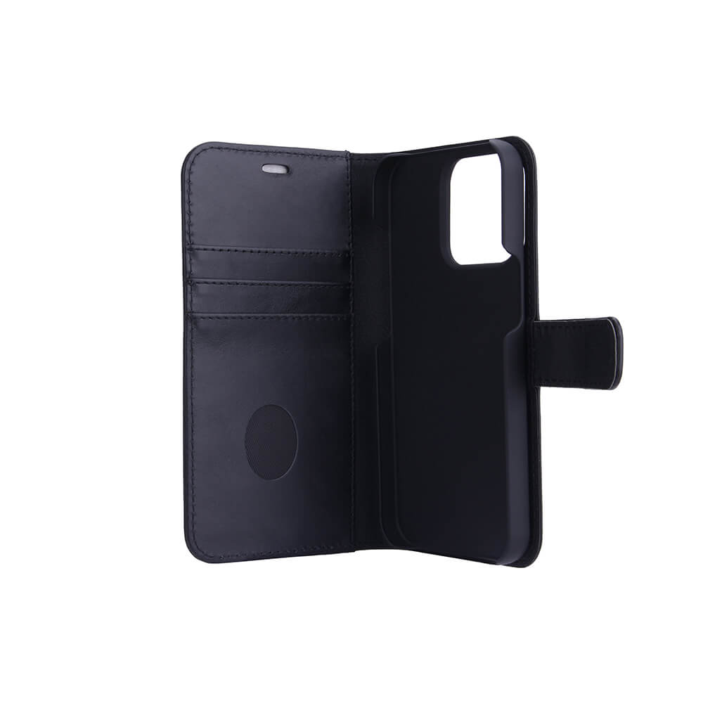 Radicover Radicover iPhone 13 Pro Mobilfodral 2in1 Äkta Läder Svart