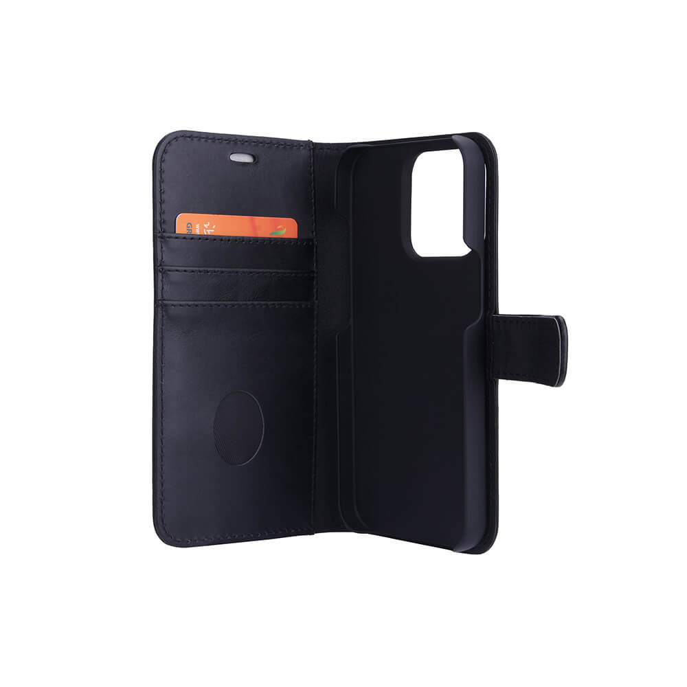 Radicover Radicover iPhone 13 Pro Mobilfodral 2in1 Äkta Läder Svart
