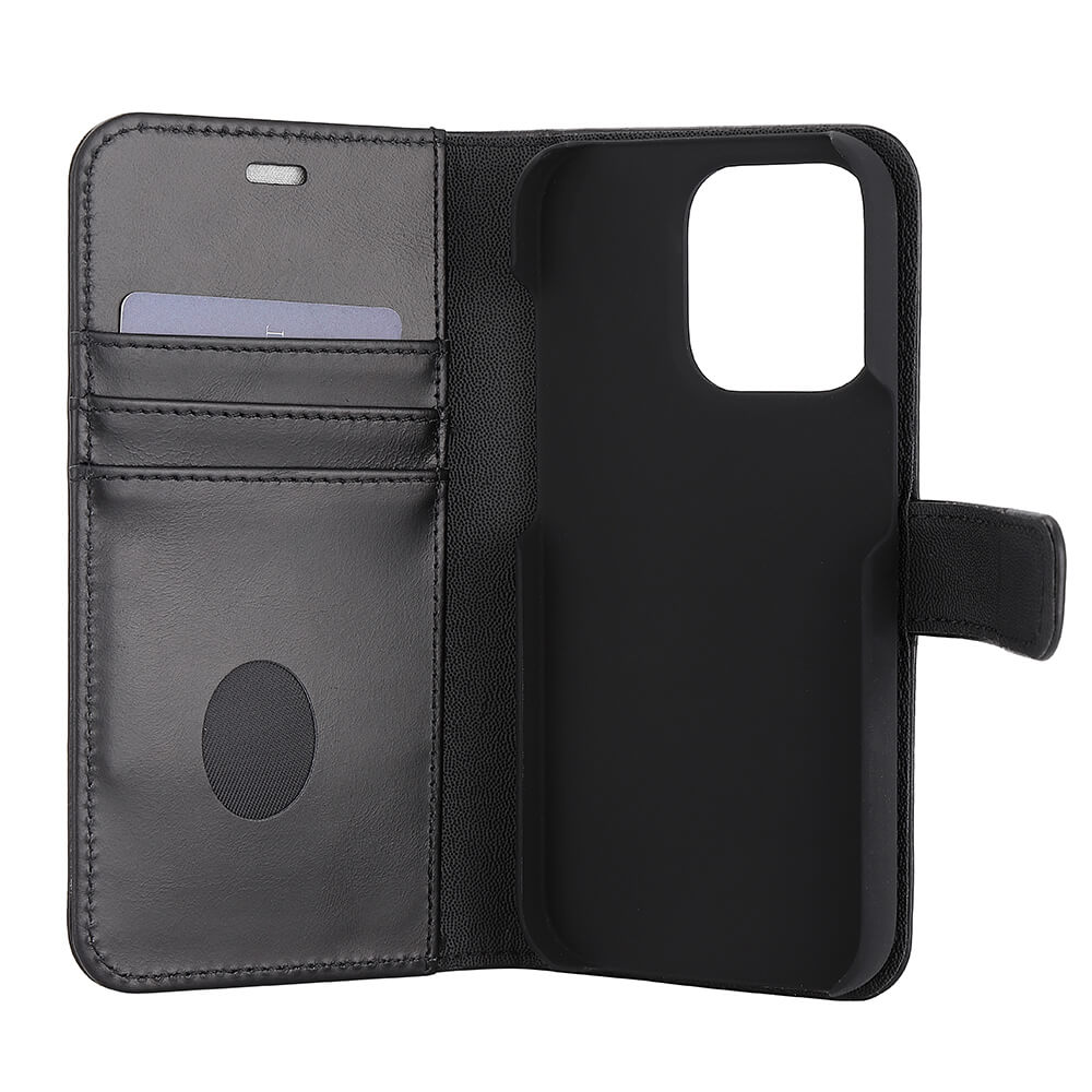 Radicover Radicover iPhone 14 Pro Mobilfodral 2in1 Äkta Läder Svart