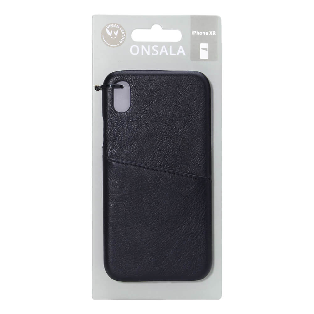 Onsala ONSALA iPhone XR Skal Kortfack Svart