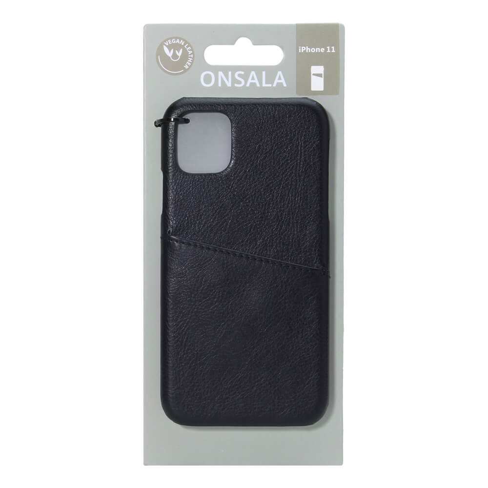 Onsala ONSALA iPhone 11 Skal Kortfack Svart