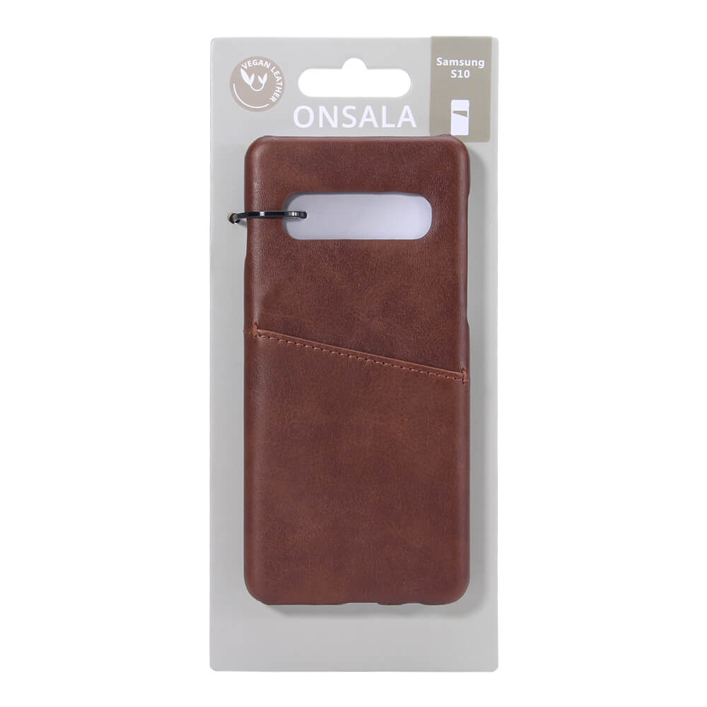Onsala ONSALA Samsung Galaxy S10 Skal Kortfack Brun