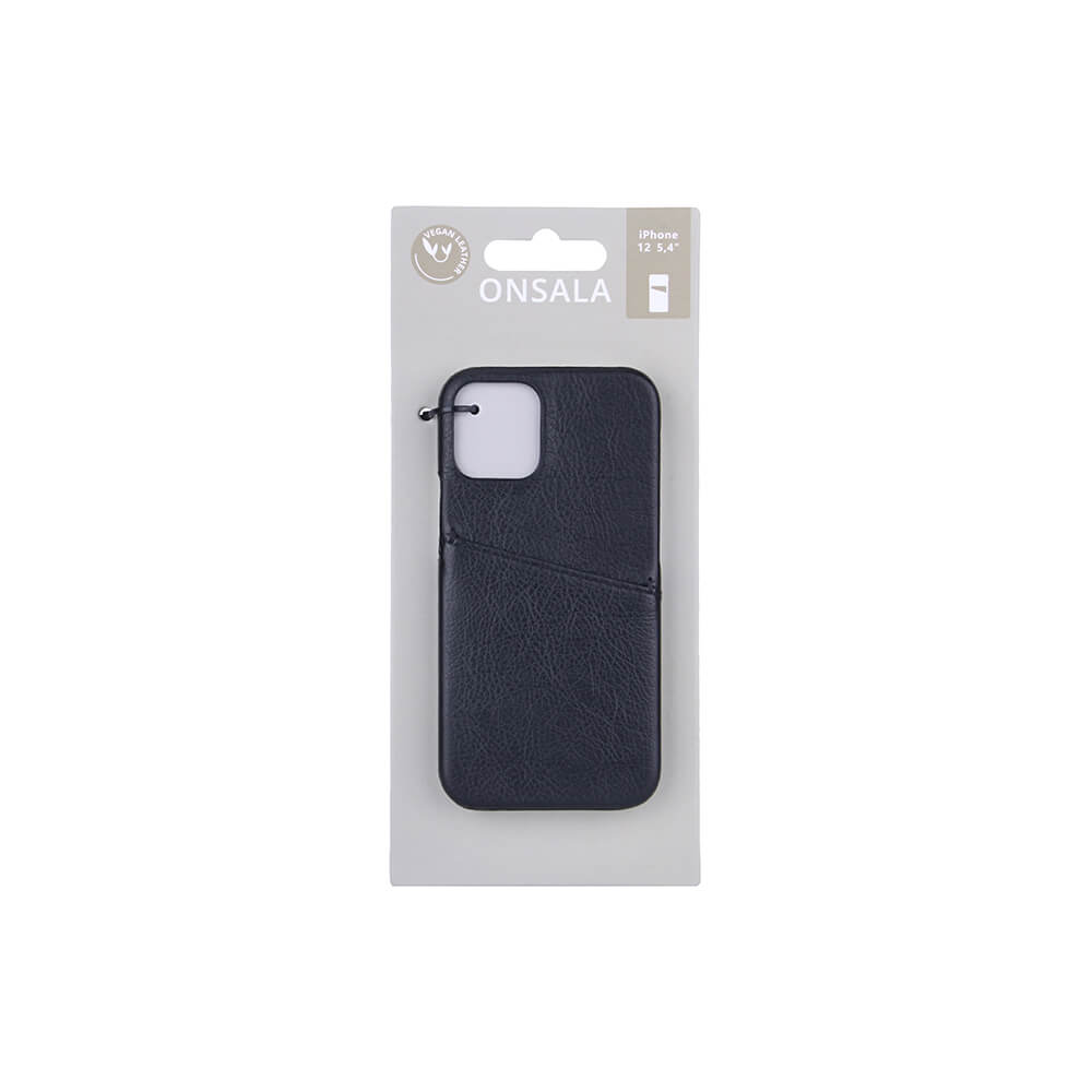 Onsala ONSALA iPhone 12 Mini Skal Kortfack Svart