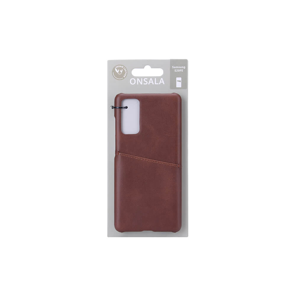 Onsala ONSALA Samsung Galaxy S20 FE Skal Kortfack Brun