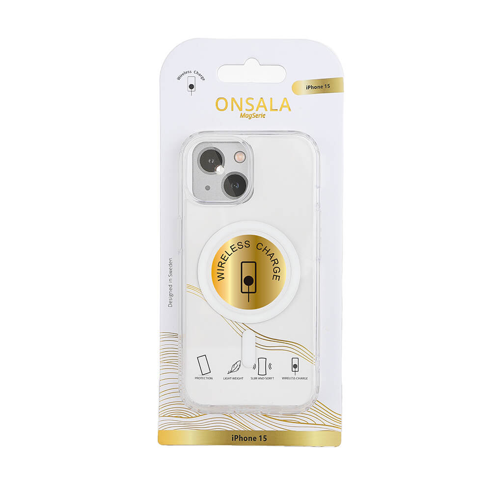 Onsala ONSALA iPhone 15 Skal MagSafe TPU Transparent