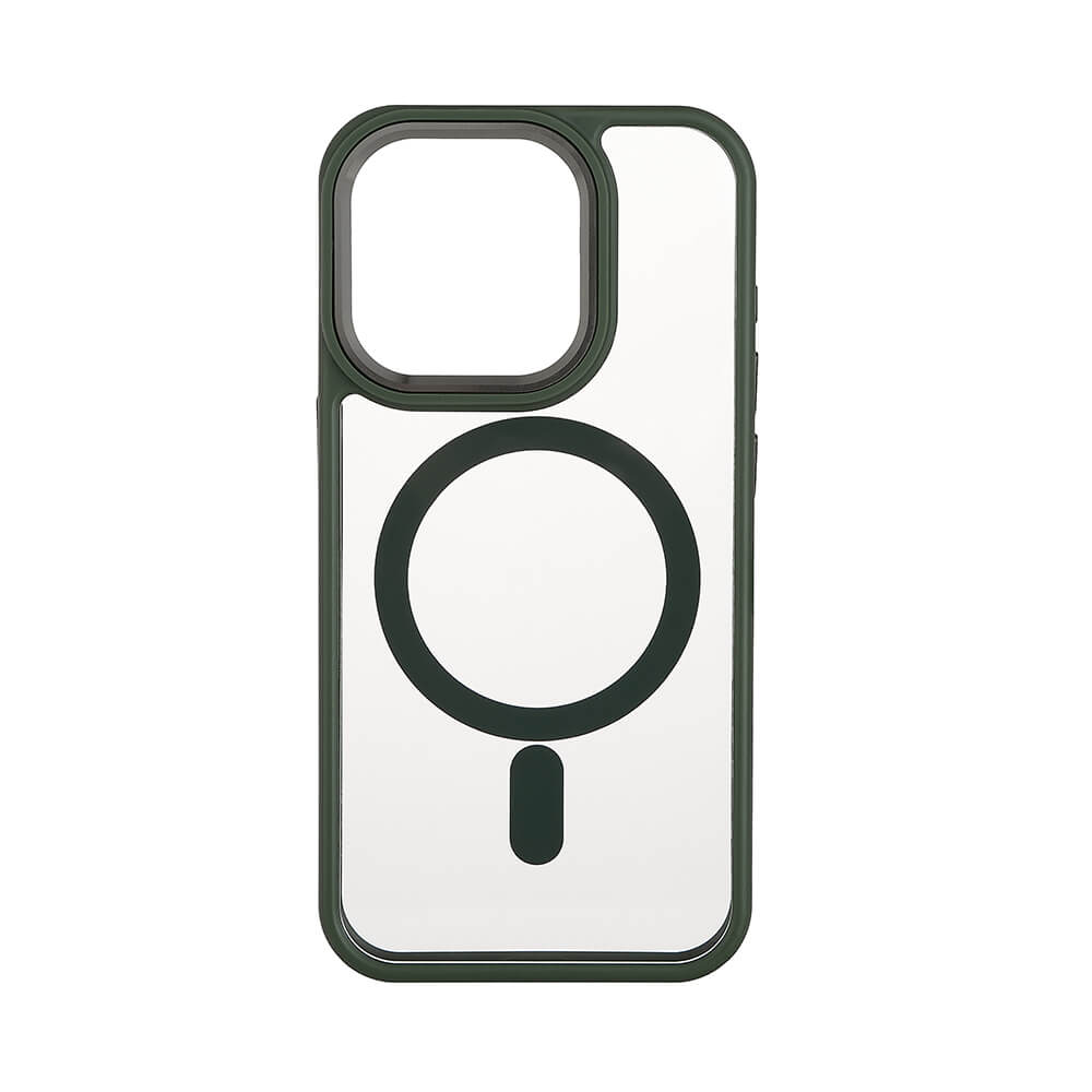Onsala ONSALA iPhone 15 Pro Skal Bumper MagSafe Grön/Transparent