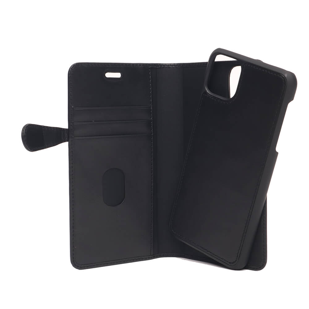 Buffalo Buffalo iPhone 11 Pro Fodral 2in1 Äkta Läder Svart